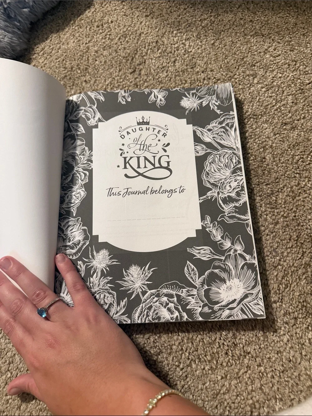 Prayer Journal For Women of God - Black with Floral Design